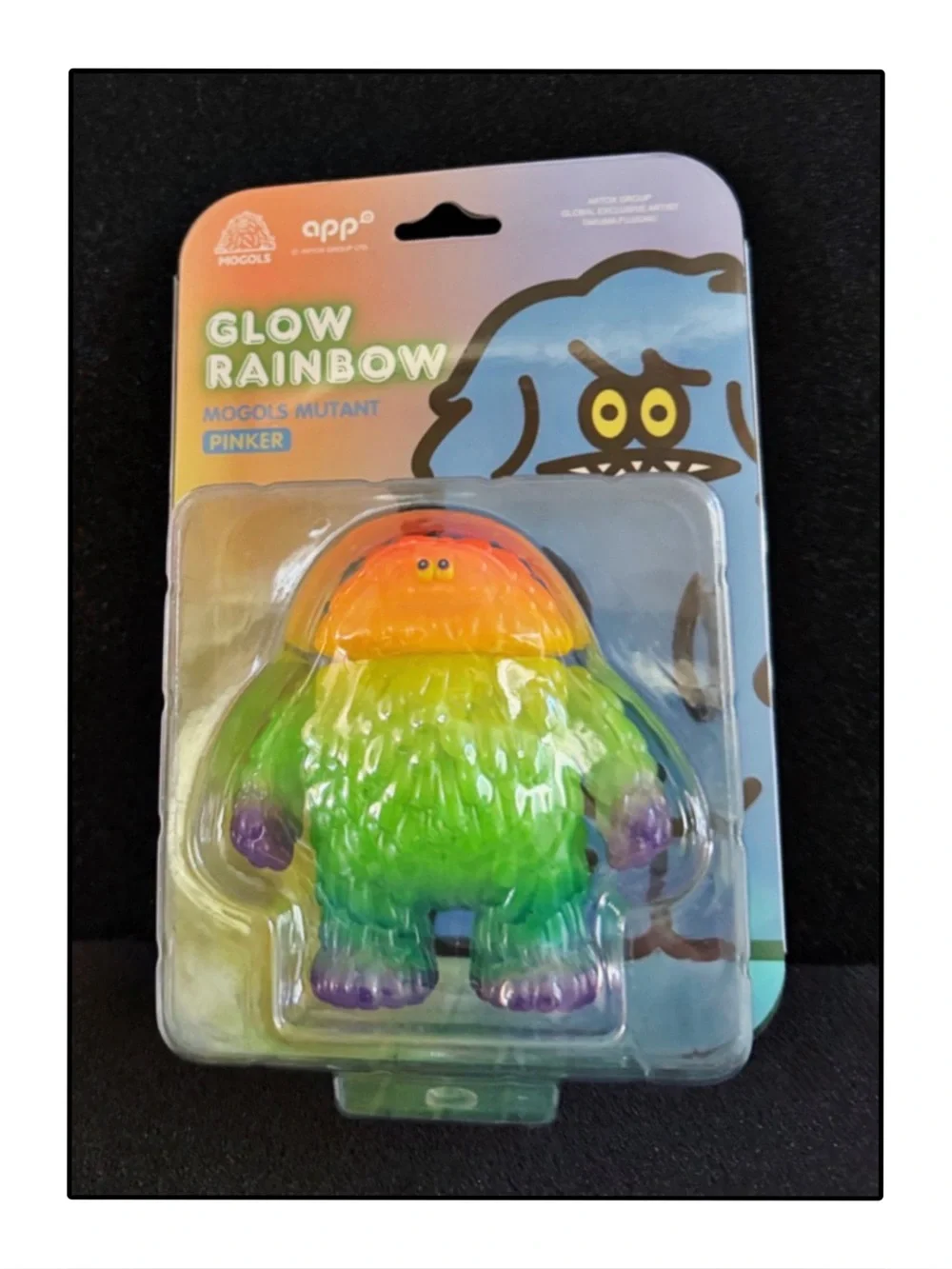 Takuma Fujisaki Mogols Mutant Glow Rainbow Pinker Sofubi Figure